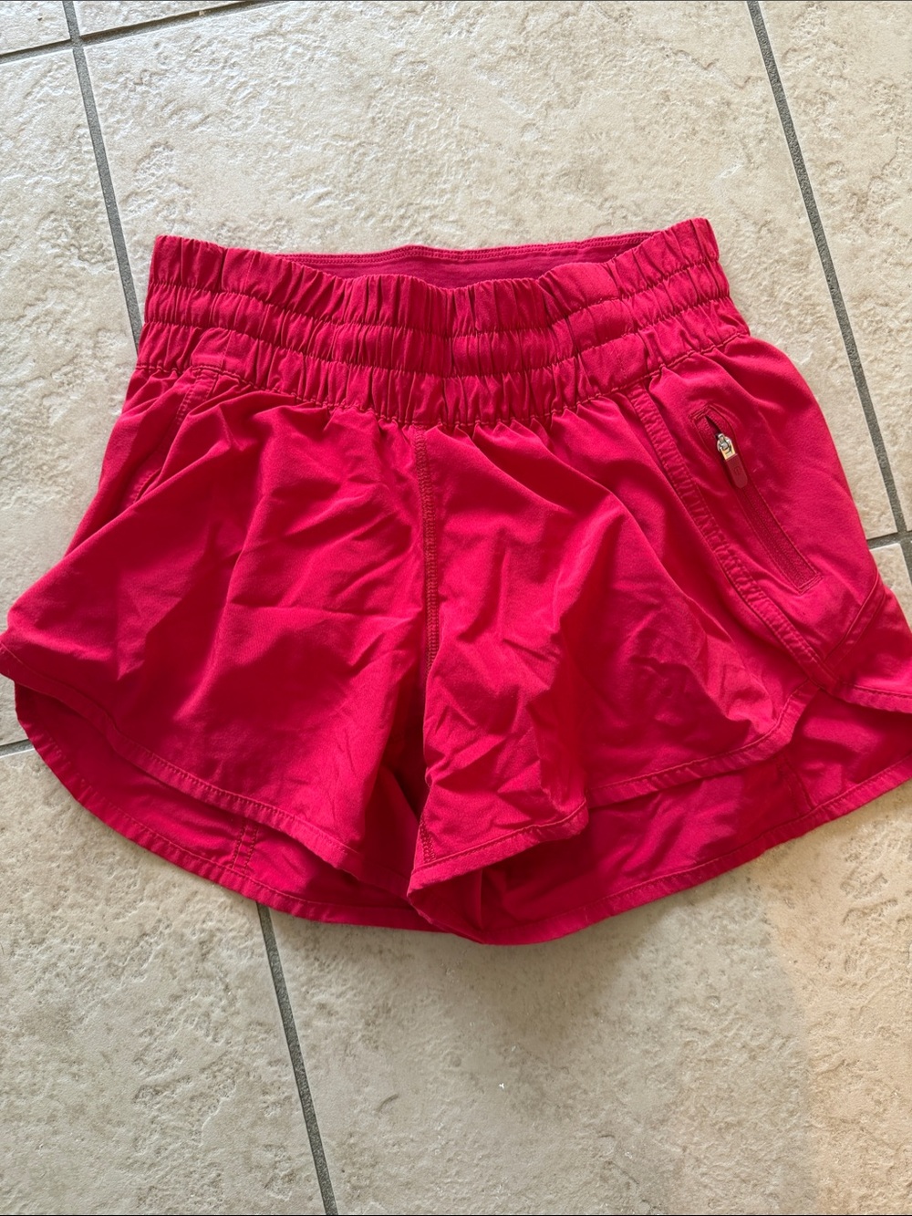 $20 lululemon athletica size 4 red track that Athletic Shorts